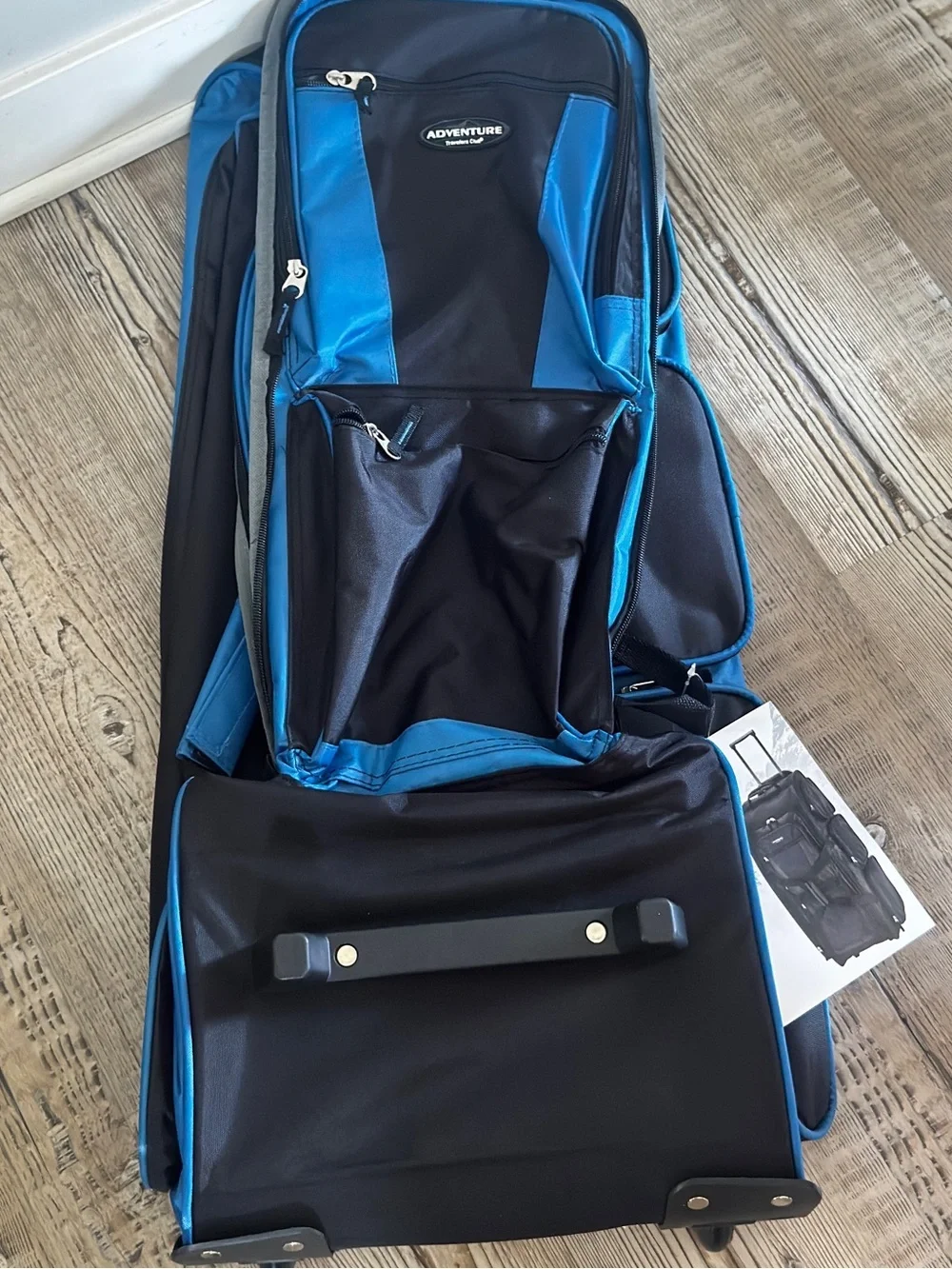 Travelers Club 30-inch Adventure Rolling Multi-Pocket Upright Luggage Duffel